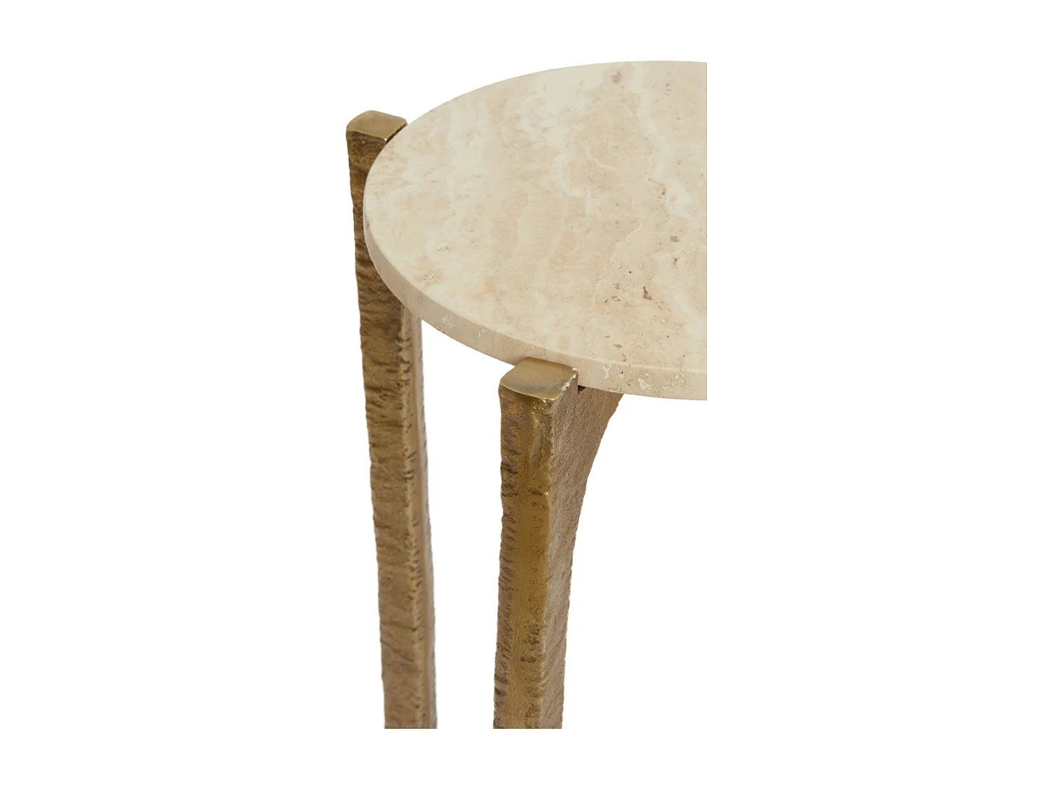 Table basse KANAE - Ø76x44cm - Marron - Lot de 2