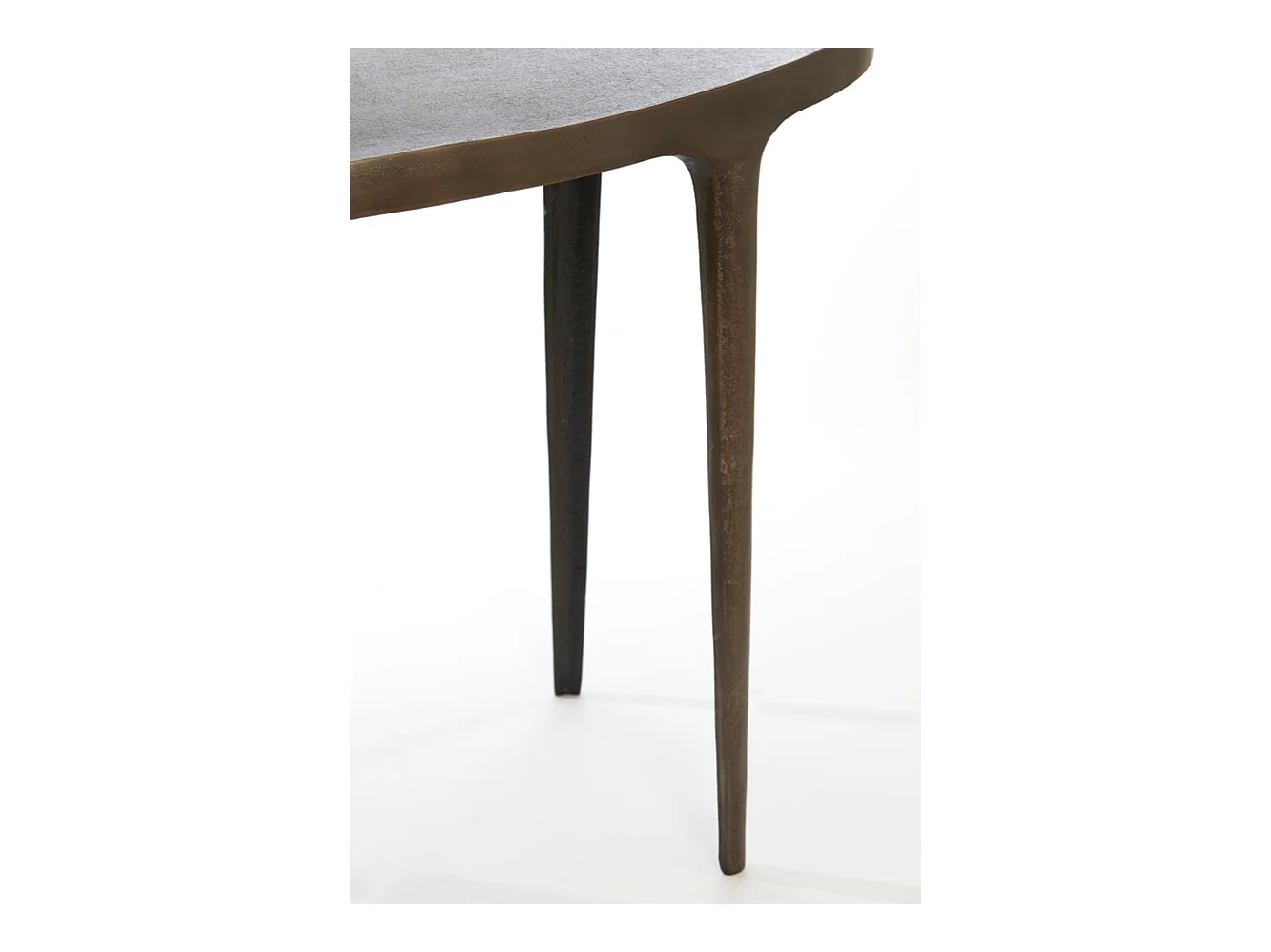 Table d'appoint ARICA - 70x33x53cm - Marron - Lot de 2