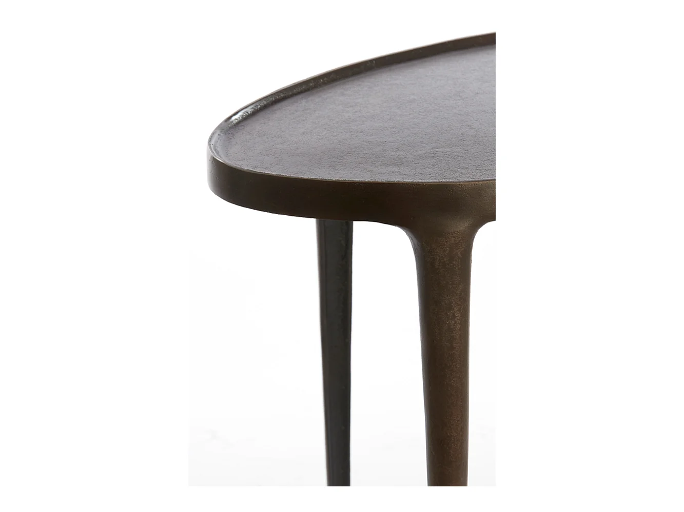 Table d'appoint ARICA - 70x33x53cm - Marron - Lot de 2