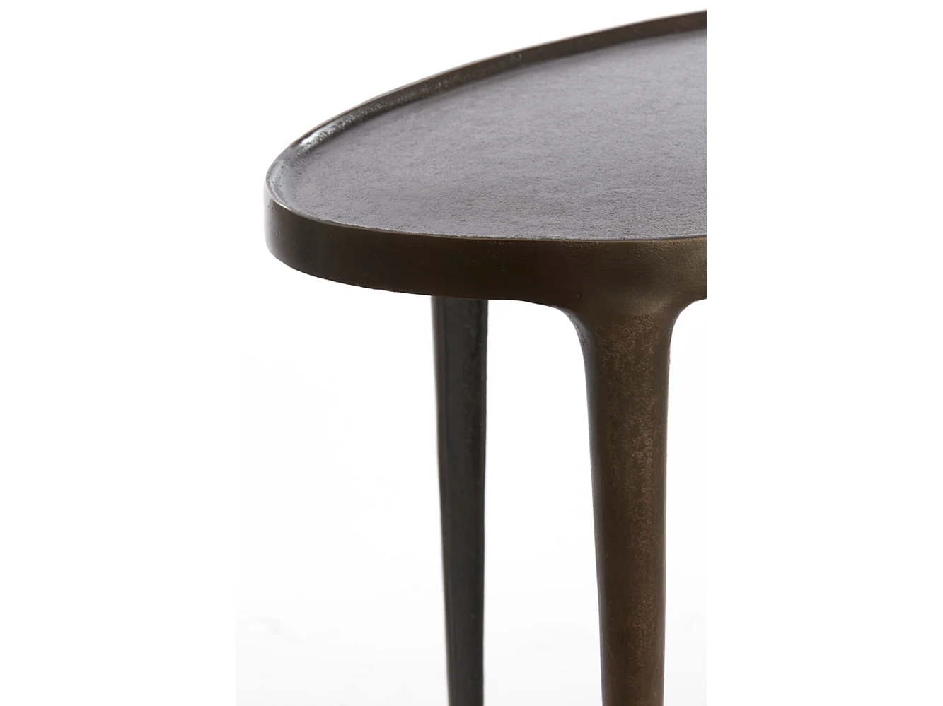 Table d'appoint ARICA - 70x33x53cm - Marron - Lot de 2