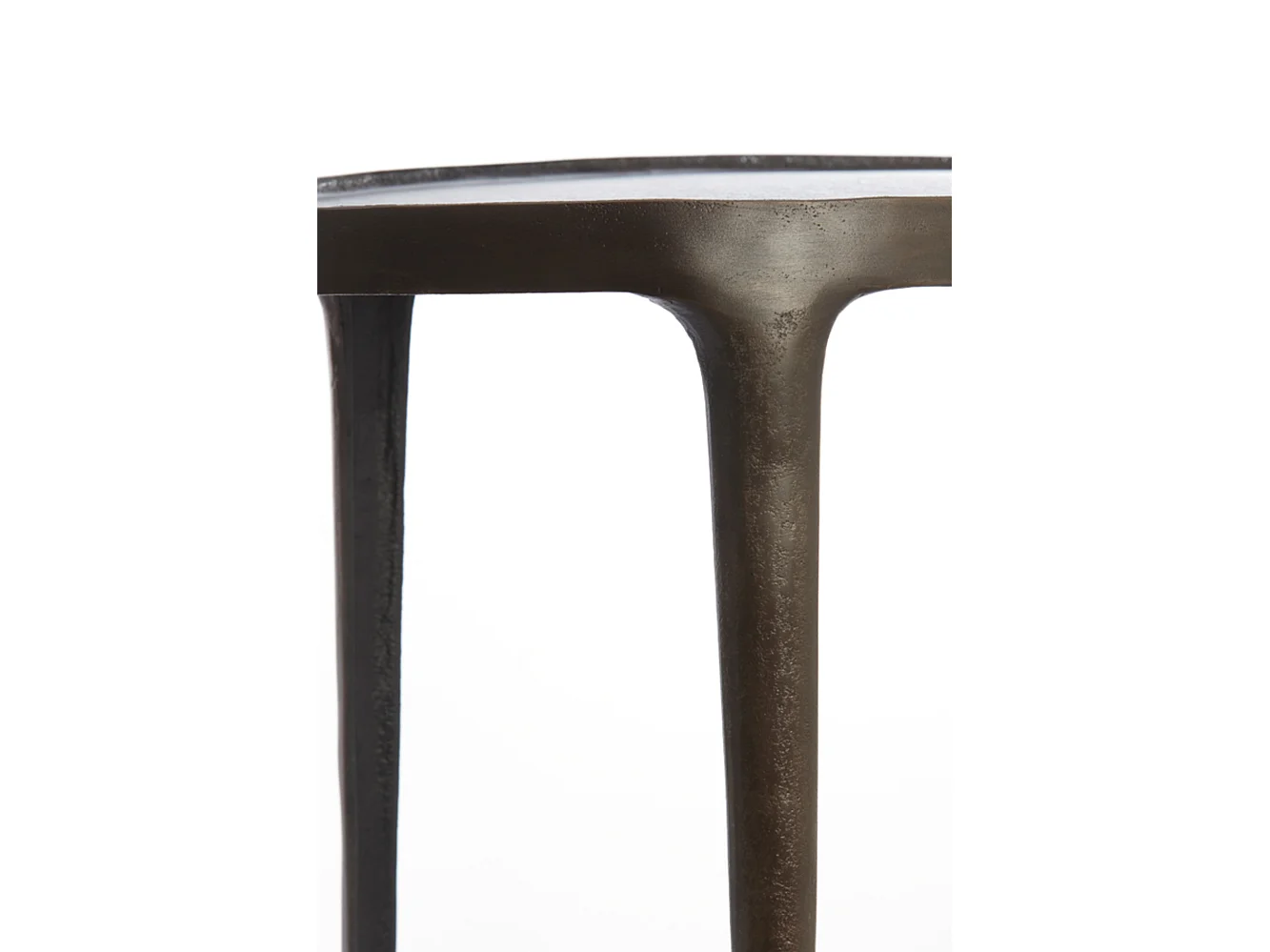 Table d'appoint ARICA - 70x33x53cm - Marron - Lot de 2