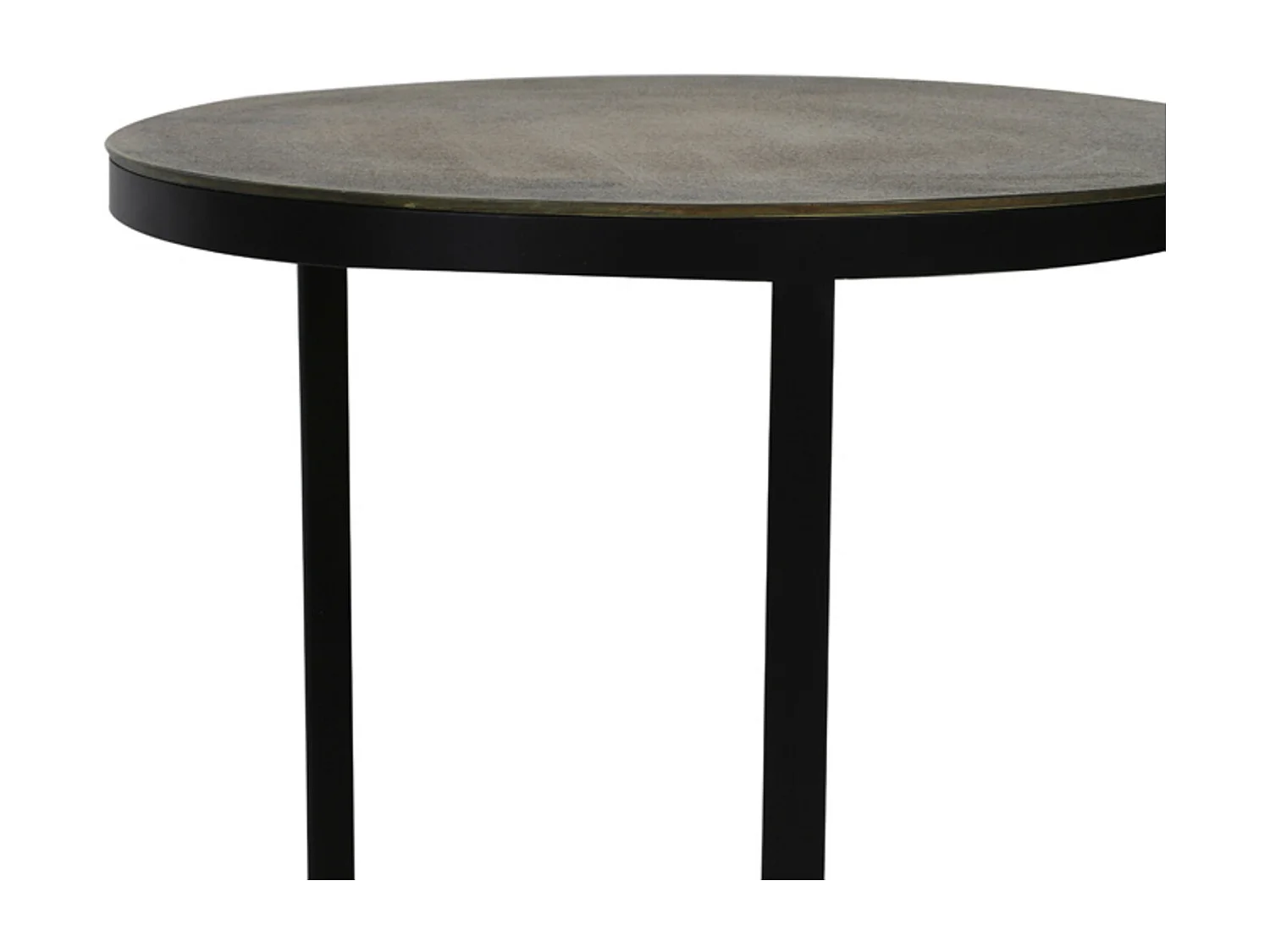 Table d'appoint TRELO - Ø49x52cm - Bronze - Lot de 2