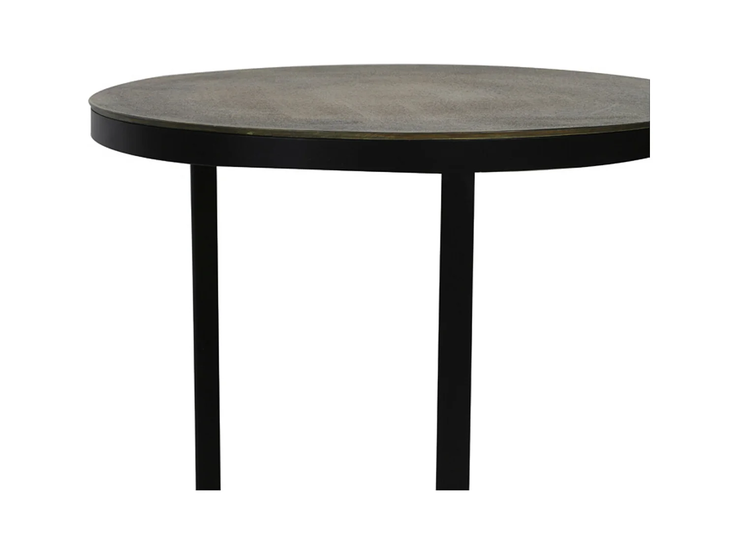 Table d'appoint TRELO - Ø49x52cm - Bronze - Lot de 2