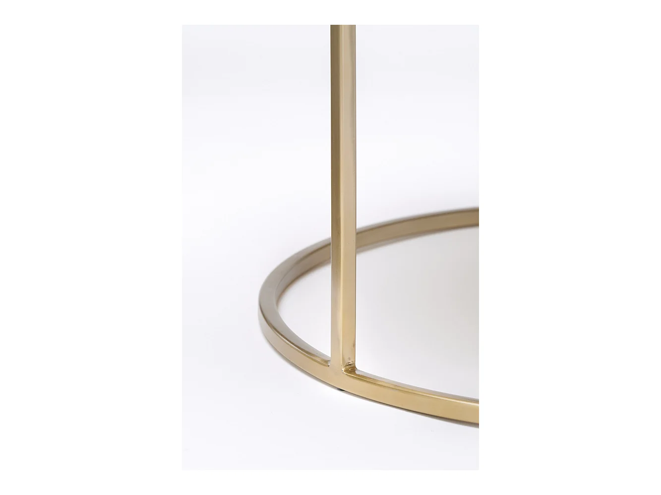 Table basse TALCA - Ø75x45cm - Doré - Lot de 2