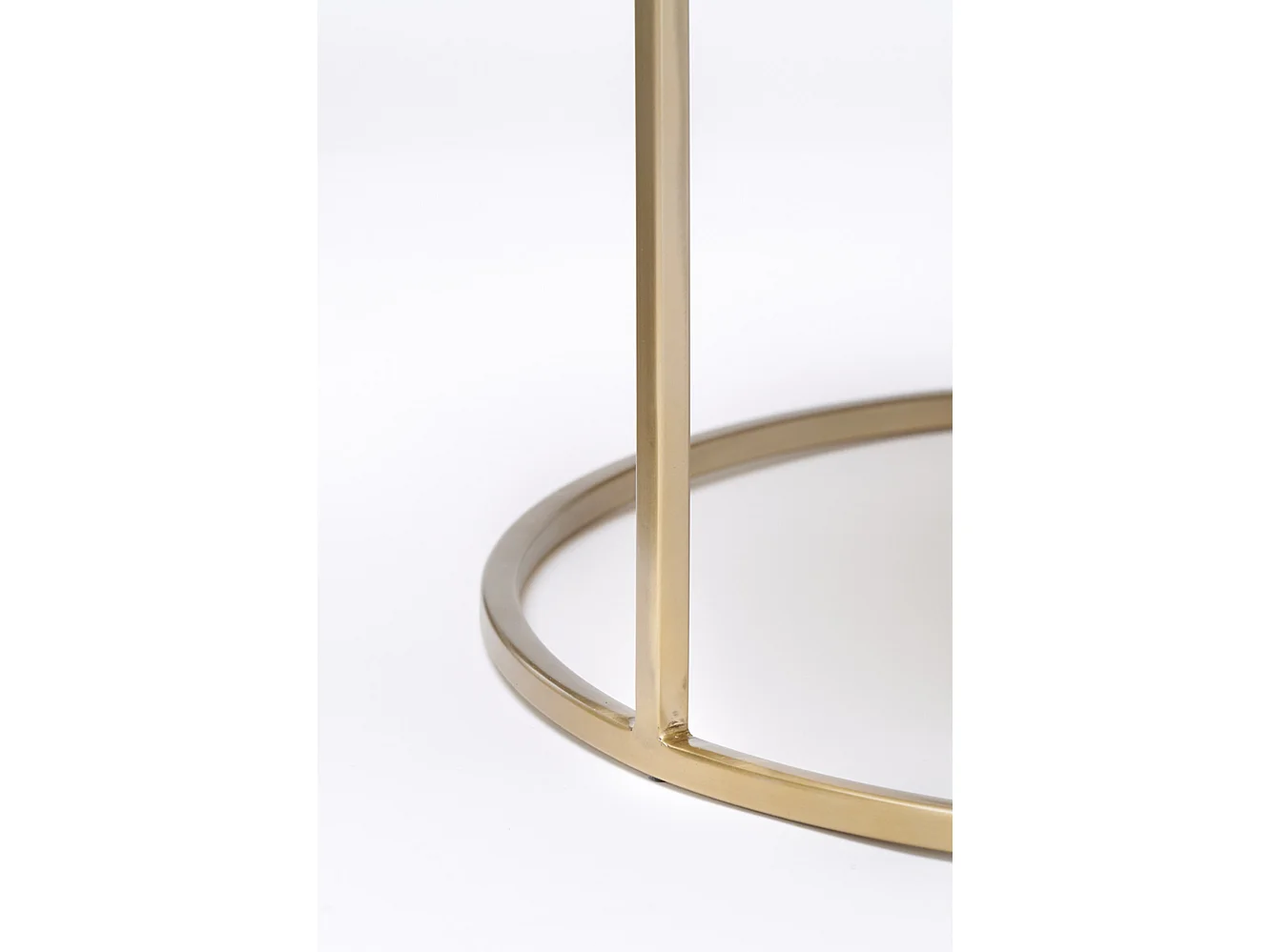 Table basse TALCA - Ø75x45cm - Doré - Lot de 2