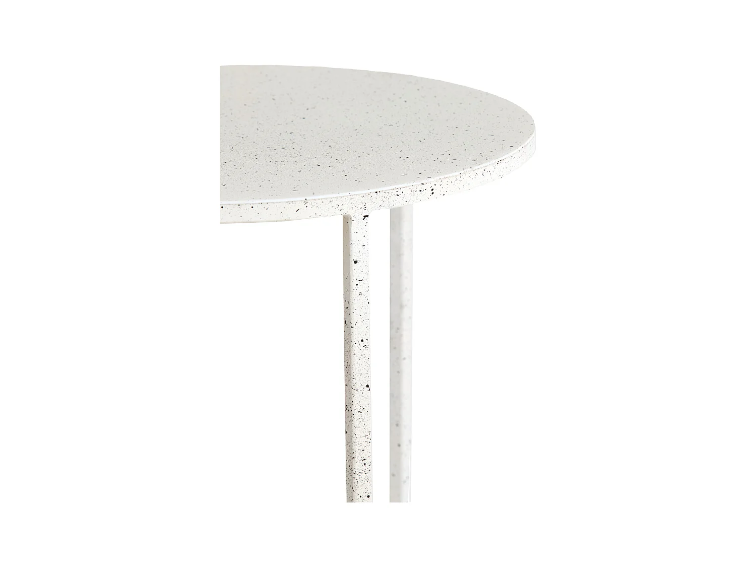 Table basse SADAR - Ø75x42cm - Blanc - Lot de 2