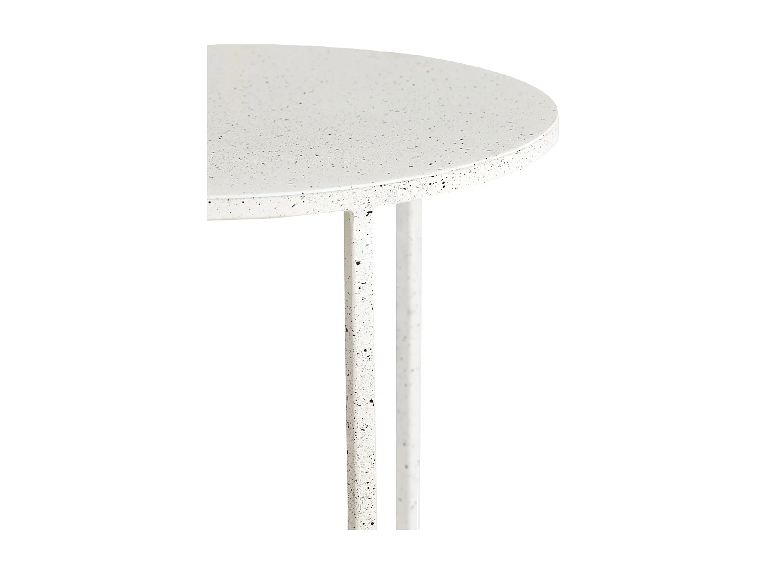 Table basse SADAR - Ø75x42cm - Blanc - Lot de 2