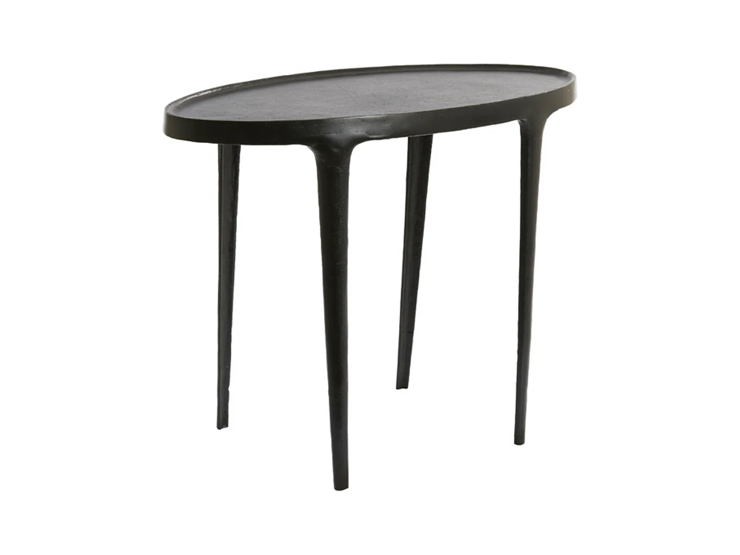 Table d'appoint ARICA - 70x33x53cm - Noir - Lot de 2