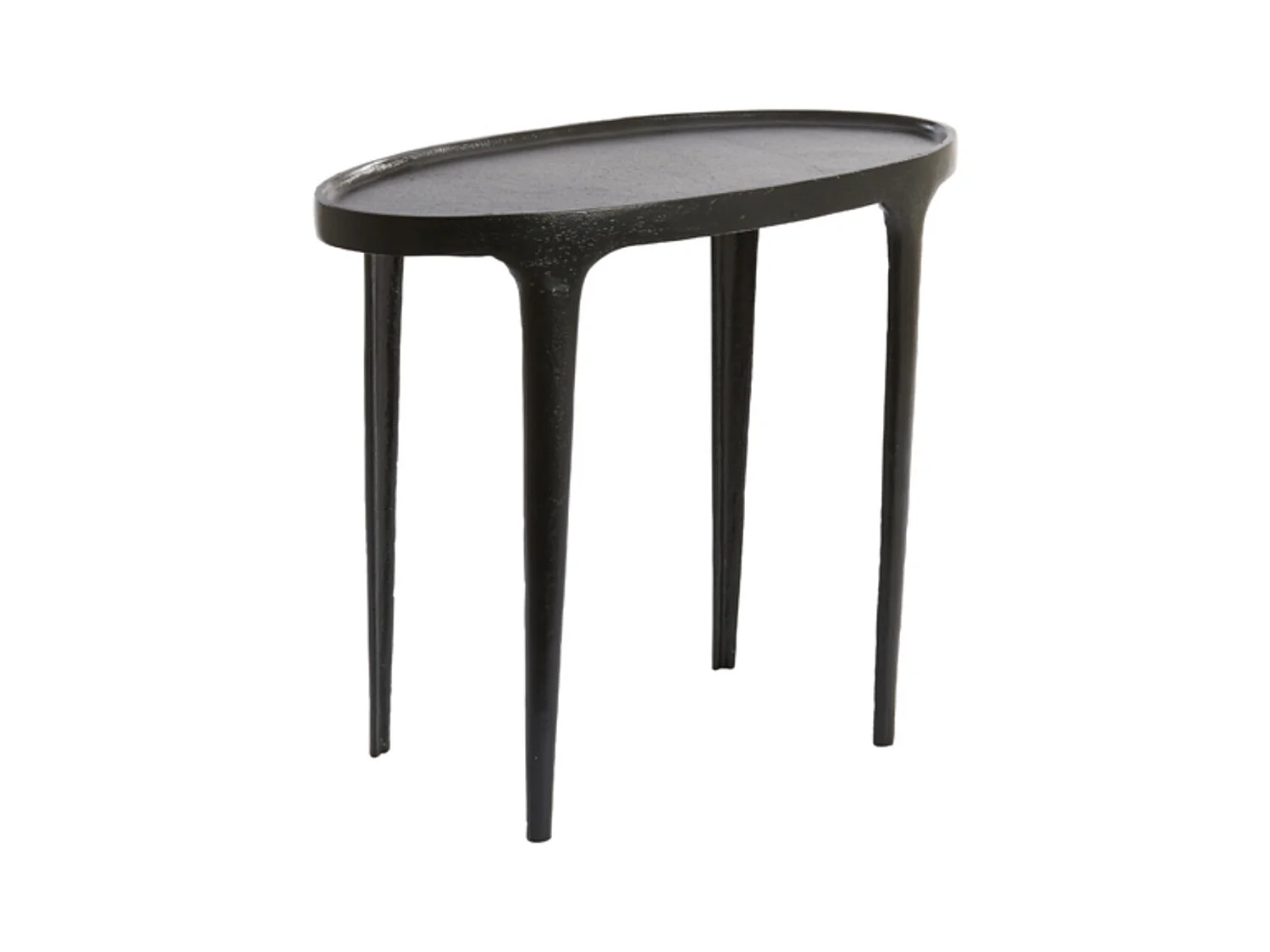 Table d'appoint ARICA - 70x33x53cm - Noir - Lot de 2