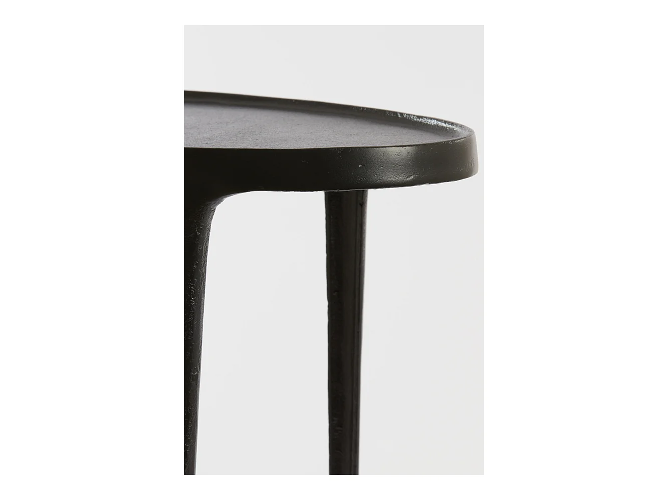 Table d'appoint ARICA - 70x33x53cm - Noir - Lot de 2