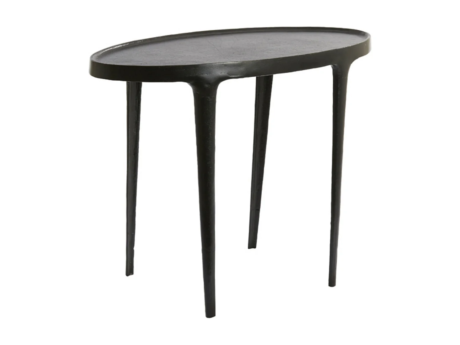 Table d'appoint ARICA - 70x33x53cm - Noir - Lot de 2
