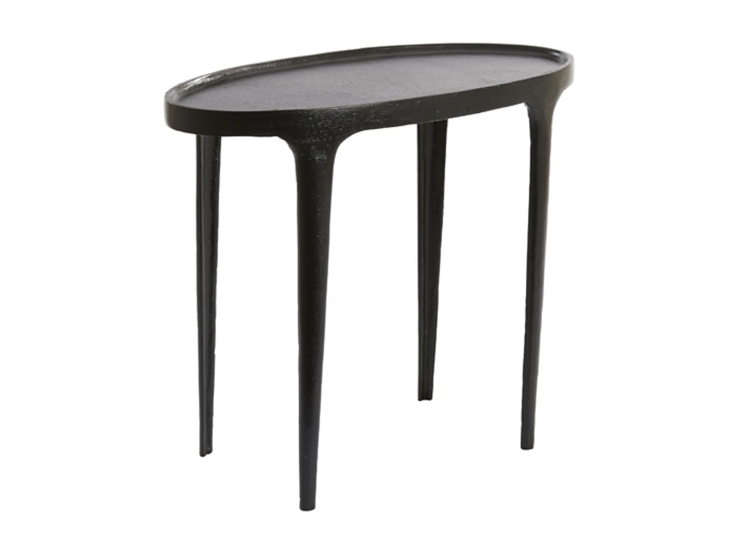 Table d'appoint ARICA - 70x33x53cm - Noir - Lot de 2