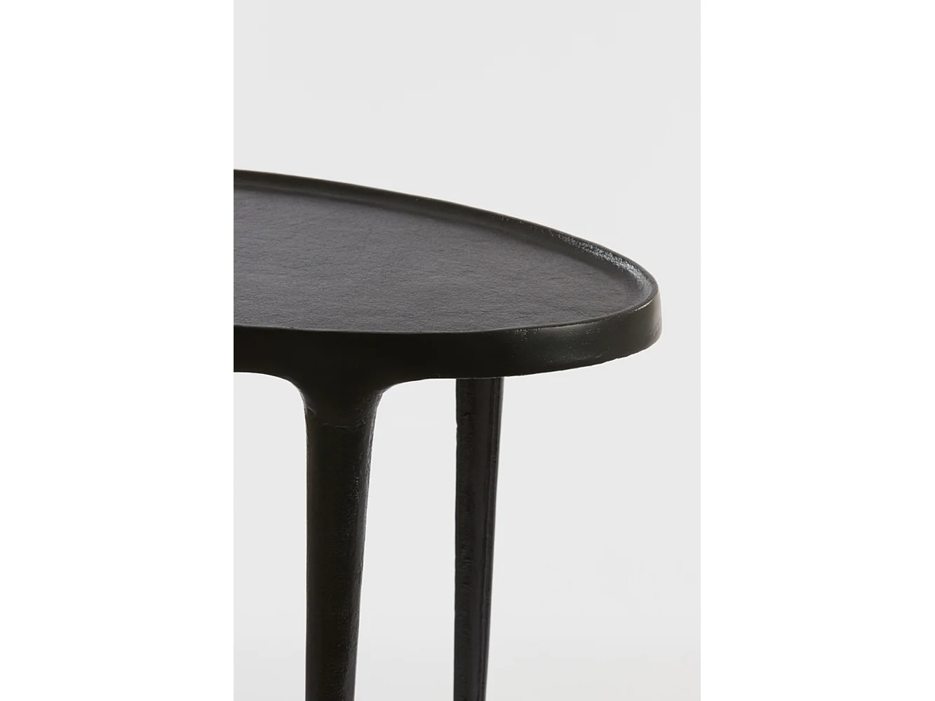 Table d'appoint ARICA - 70x33x53cm - Noir - Lot de 2