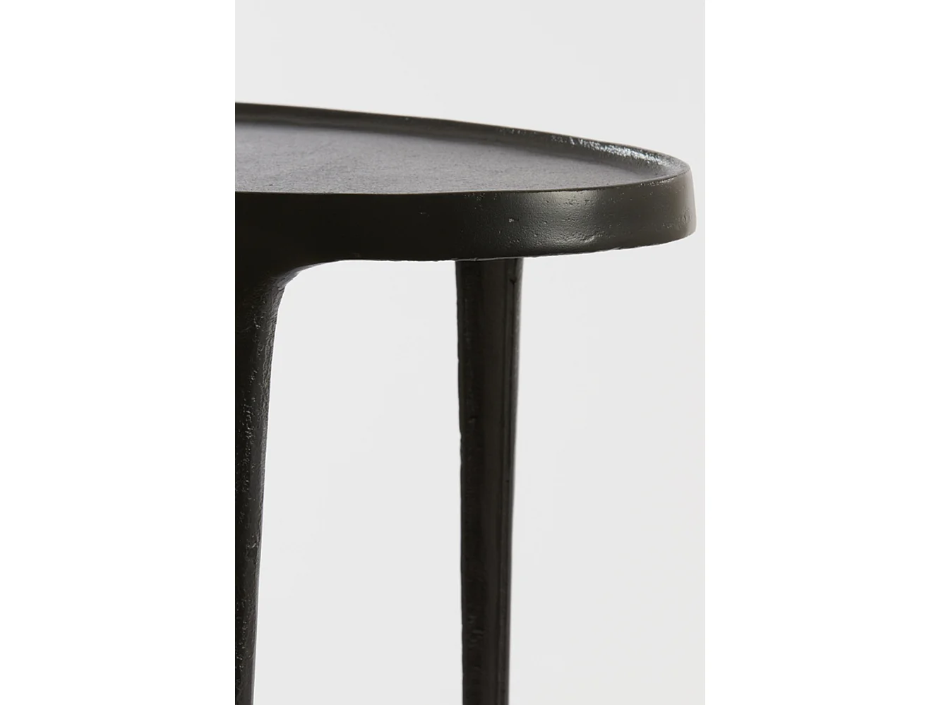 Table d'appoint ARICA - 70x33x53cm - Noir - Lot de 2