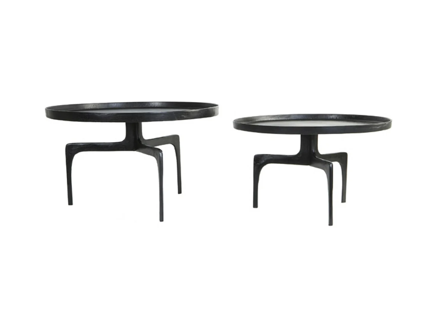 Table basse PANO - Ø75x44cm - Bronze - Lot de 2