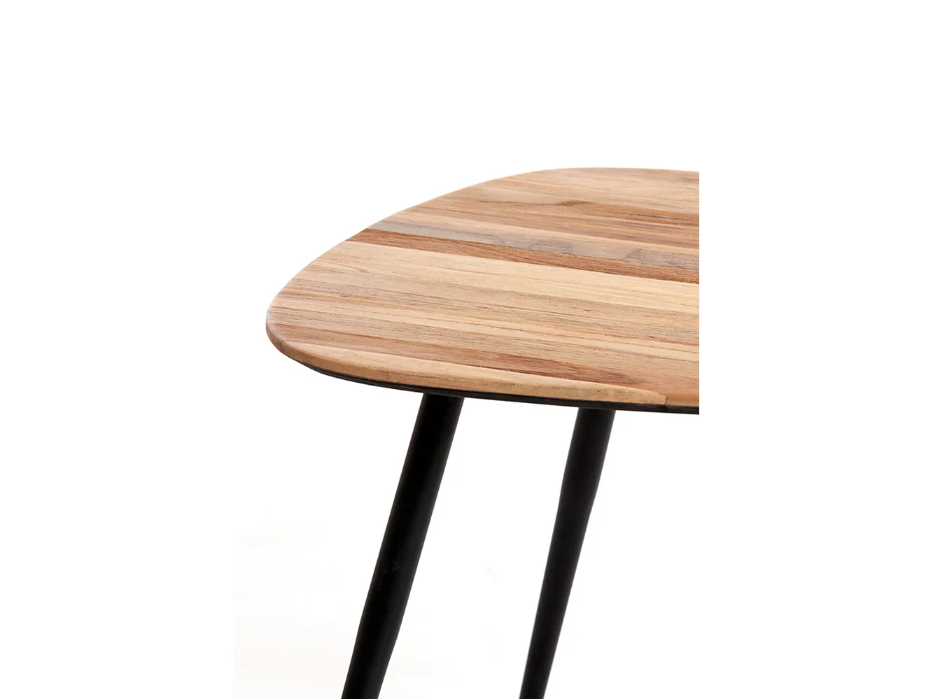 Table basse VIEJO - 84x39x39cm - Marron - Lot de 2