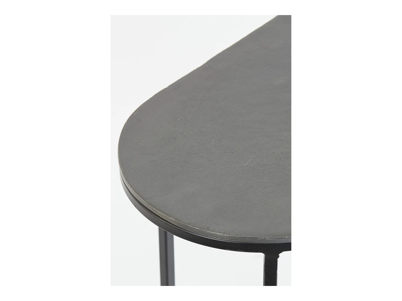 Table d'appoint BOCOV - 53x26x53cm - Noir - Lot de 2