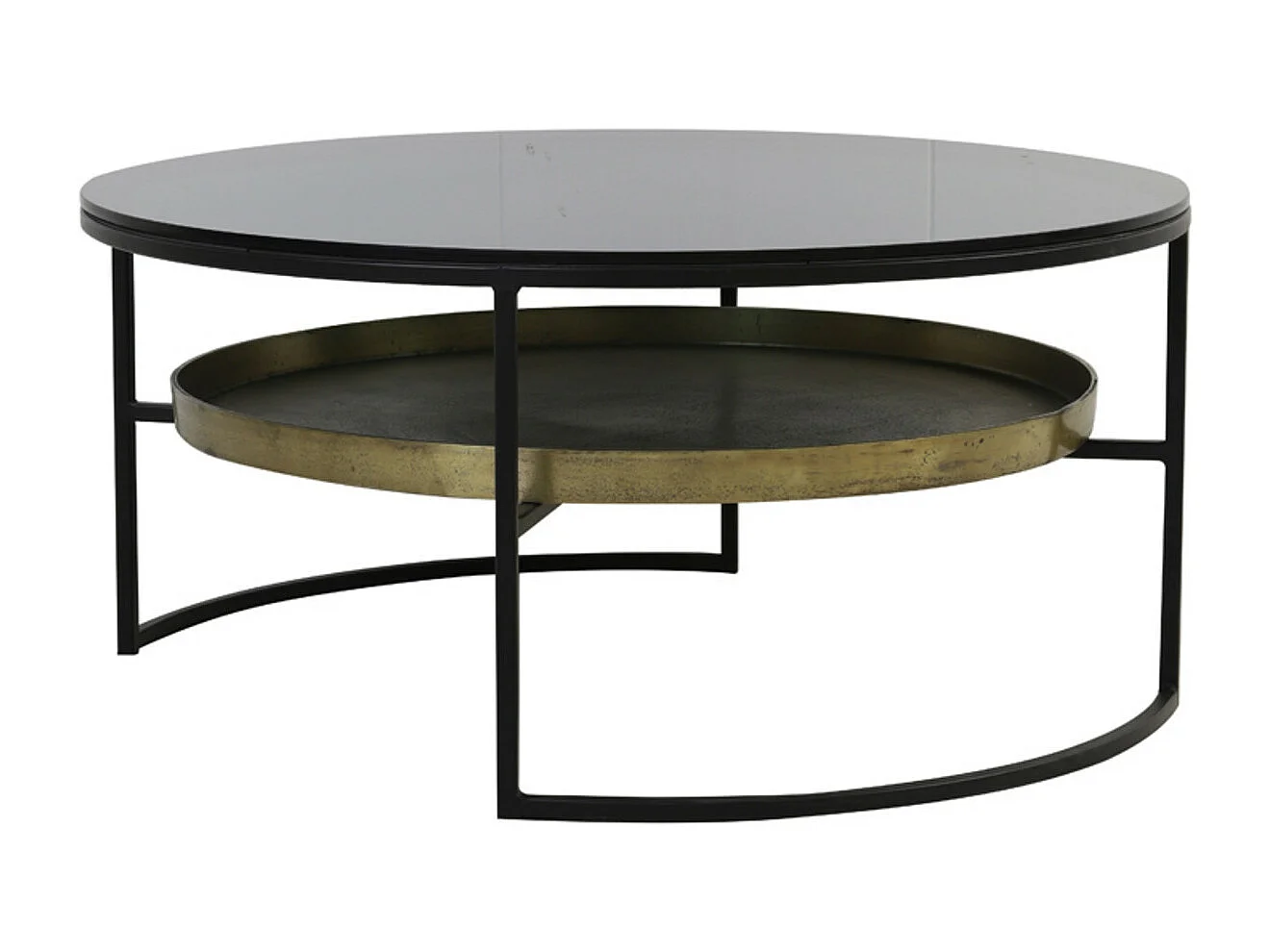 Salontafel ROWDY - Ø88x40cm - Zwart