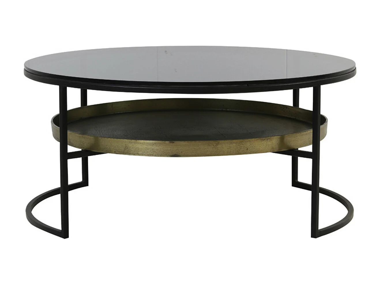 Salontafel ROWDY - Ø88x40cm - Zwart