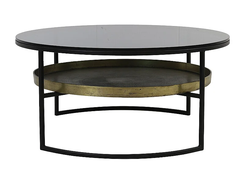 Salontafel ROWDY - Ø88x40cm - Zwart