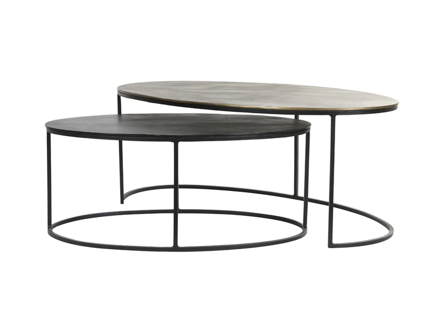 Salontafel PAXSON - 103x60x40cm - Brons - Set van 2