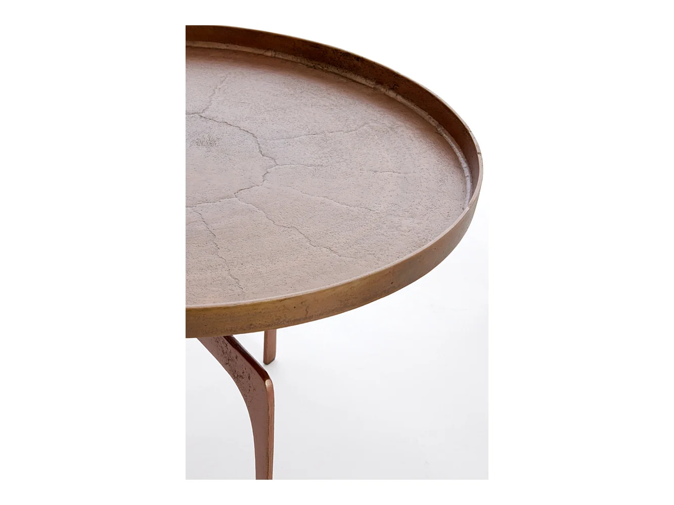 Table basse PANO - Ø75x44cm - Bronze - Lot de 2