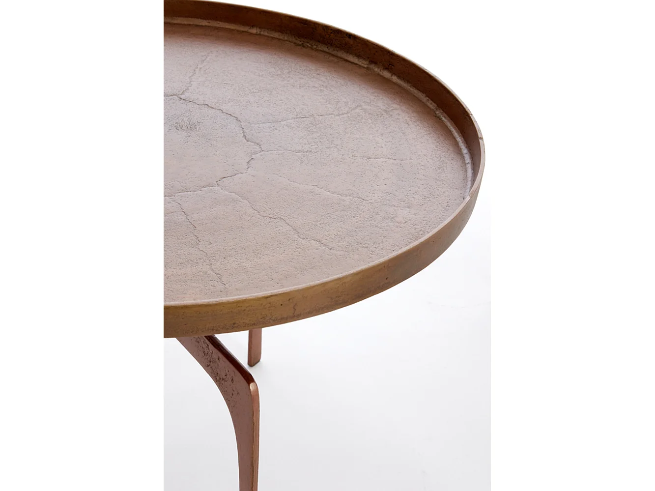 Table basse PANO - Ø75x44cm - Bronze - Lot de 2