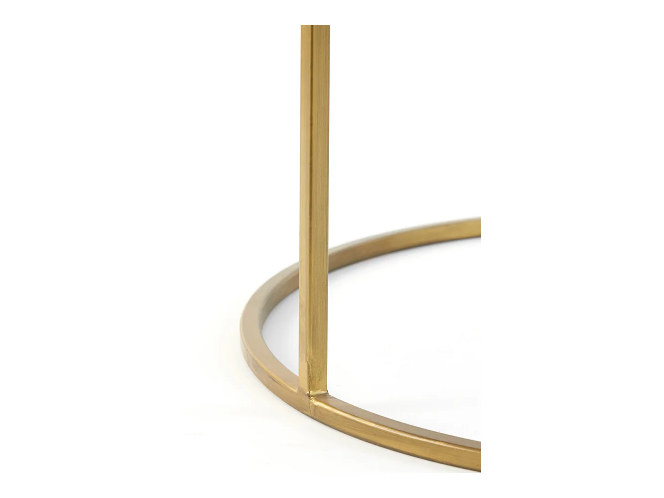 Table basse DUARTE - Ø75x44cm - Doré - Lot de 2