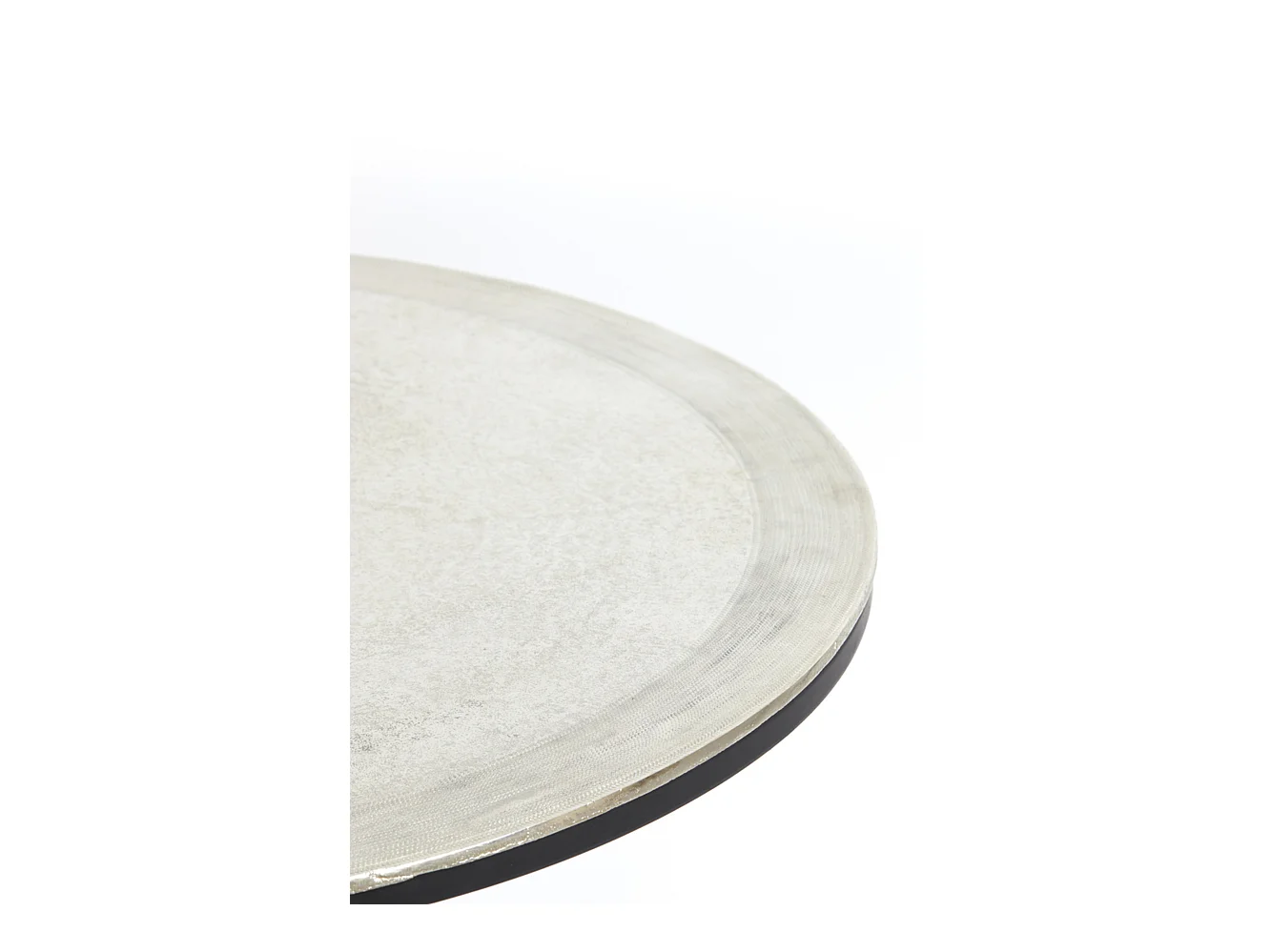 Table basse TALCA - Ø75x45cm - Argent - Lot de 2