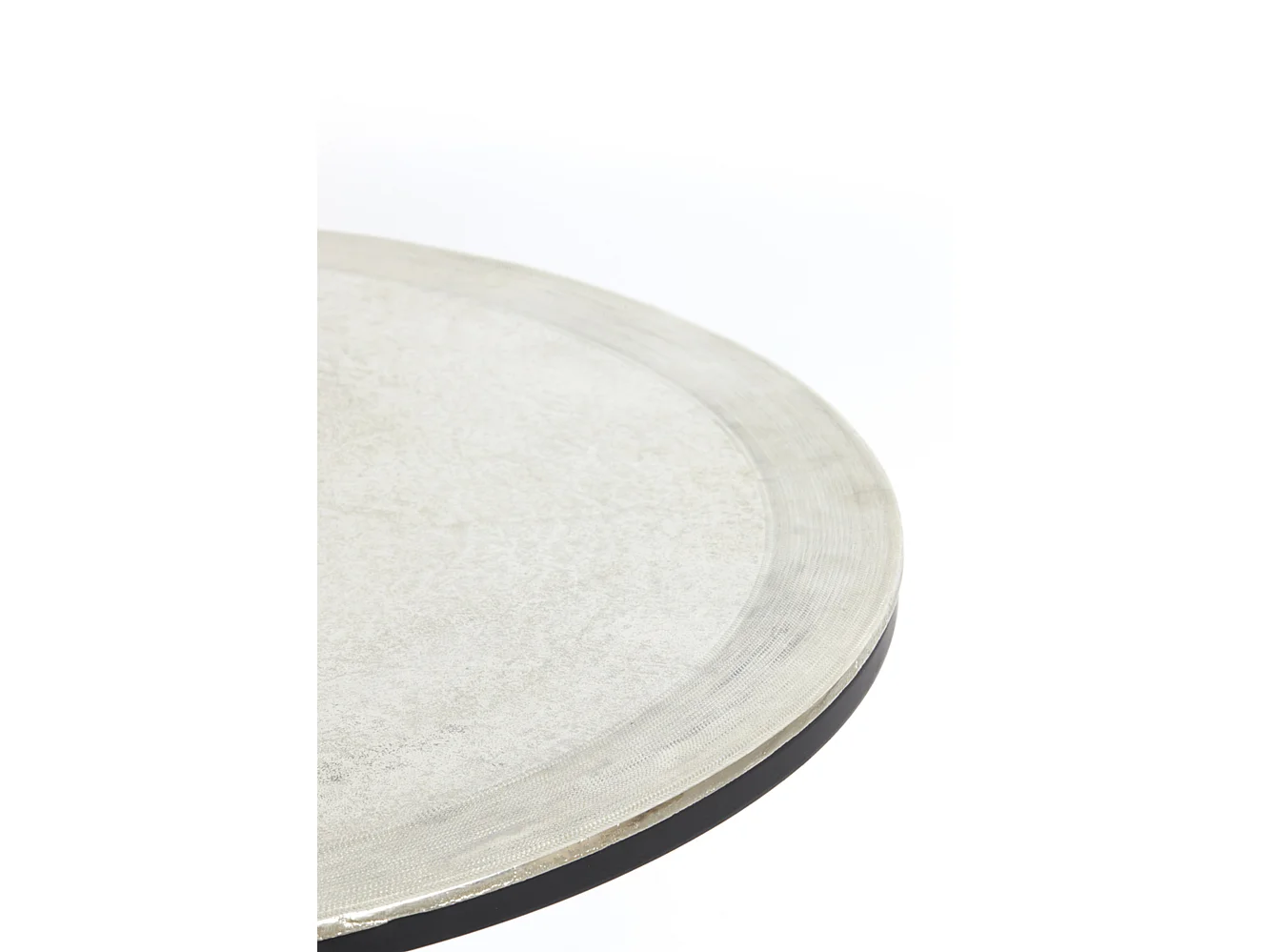 Table basse TALCA - Ø75x45cm - Argent - Lot de 2