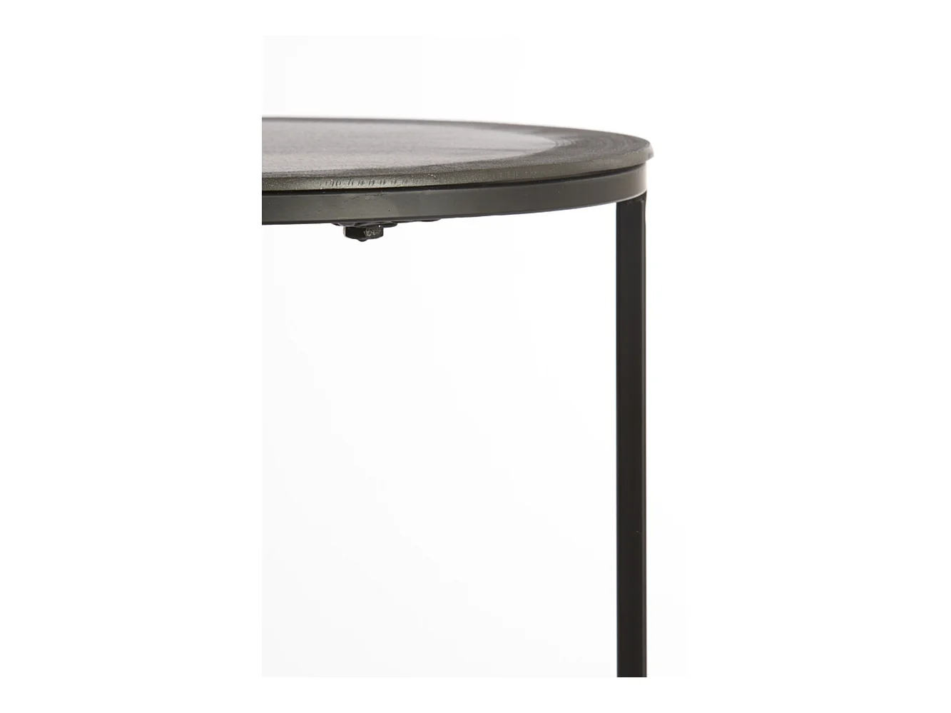 Table d'appoint TALCA - Ø49x50,5cm - Noir - Lot de 2