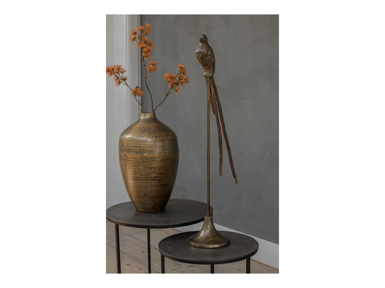 Table d'appoint TALCA - Ø49x50,5cm - Noir - Lot de 2