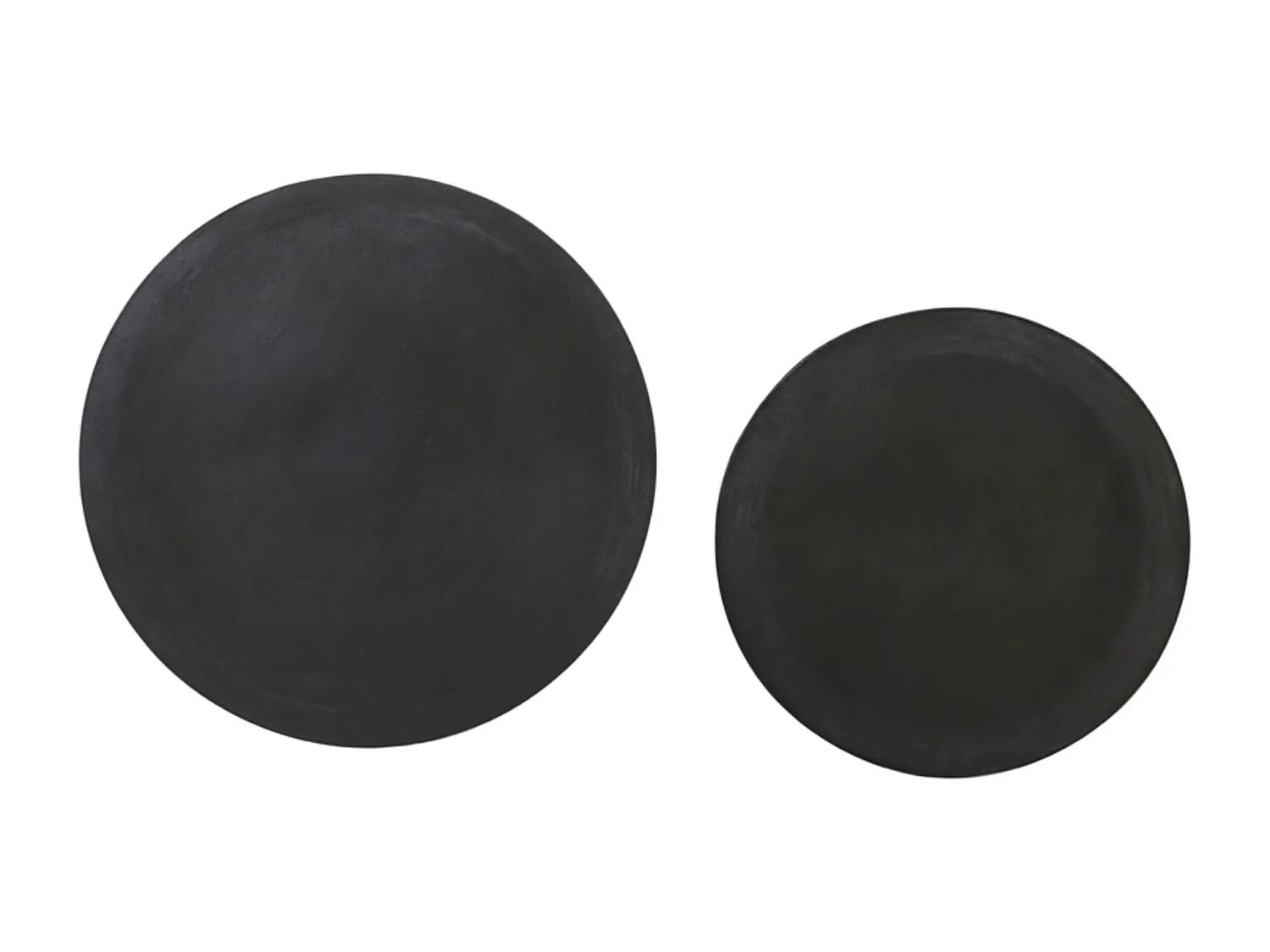 Table d'appoint TALCA - Ø49x50,5cm - Noir - Lot de 2