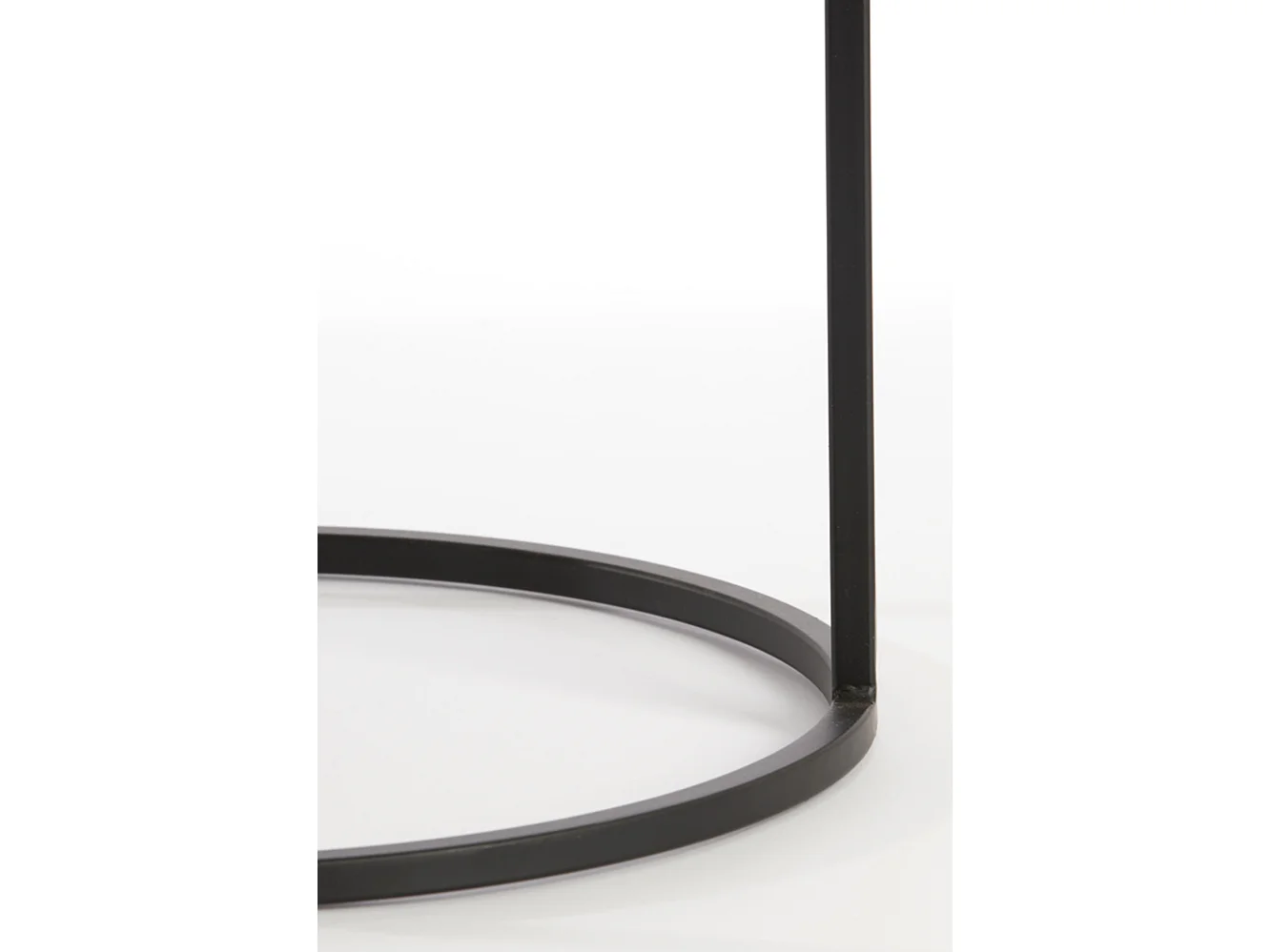 Table d'appoint TALCA - Ø49x50,5cm - Noir - Lot de 2