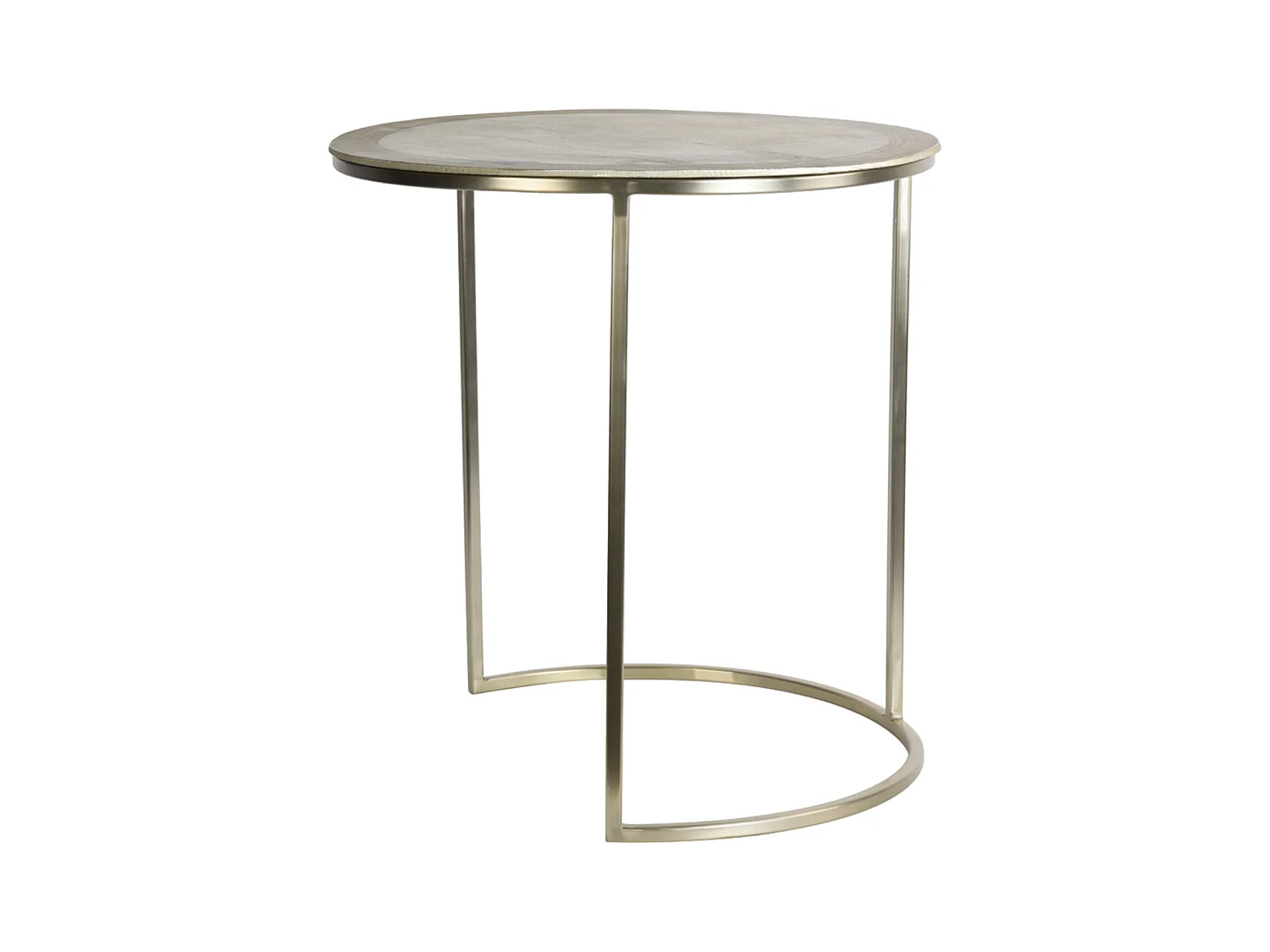 Table d'appoint TALCA - Ø50x52cm - Doré - Lot de 2