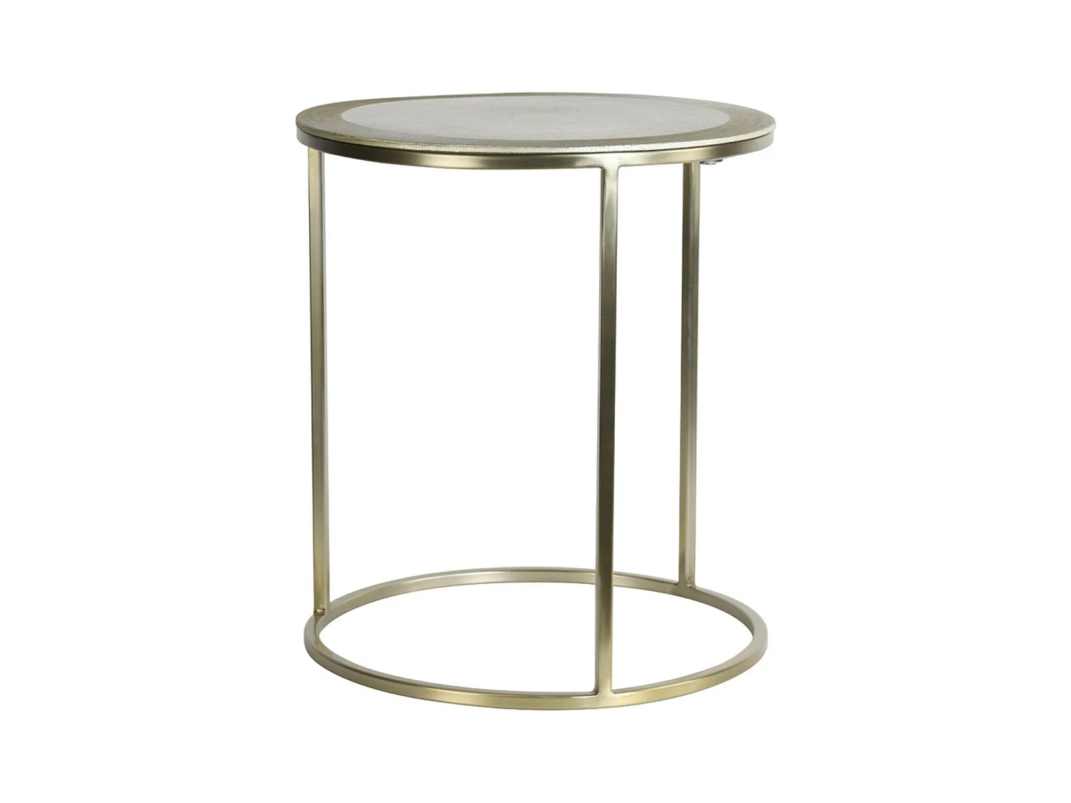 Table d'appoint TALCA - Ø50x52cm - Doré - Lot de 2