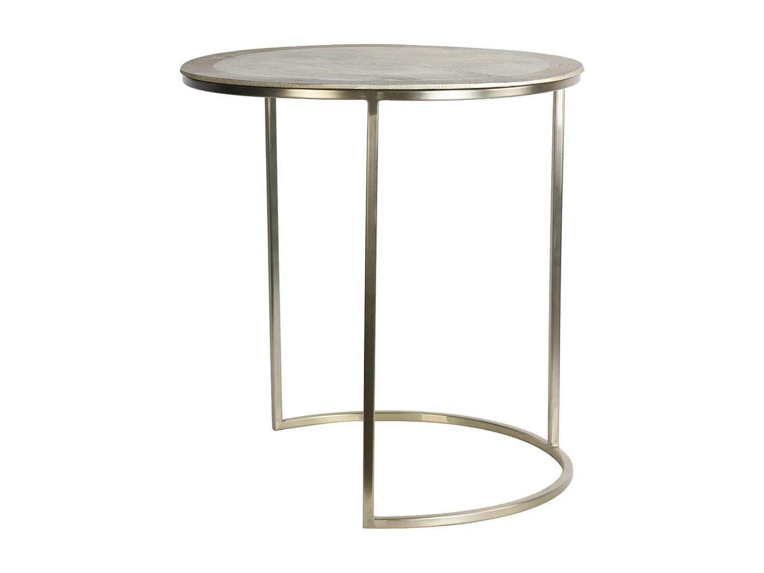 Table d'appoint TALCA - Ø50x52cm - Doré - Lot de 2