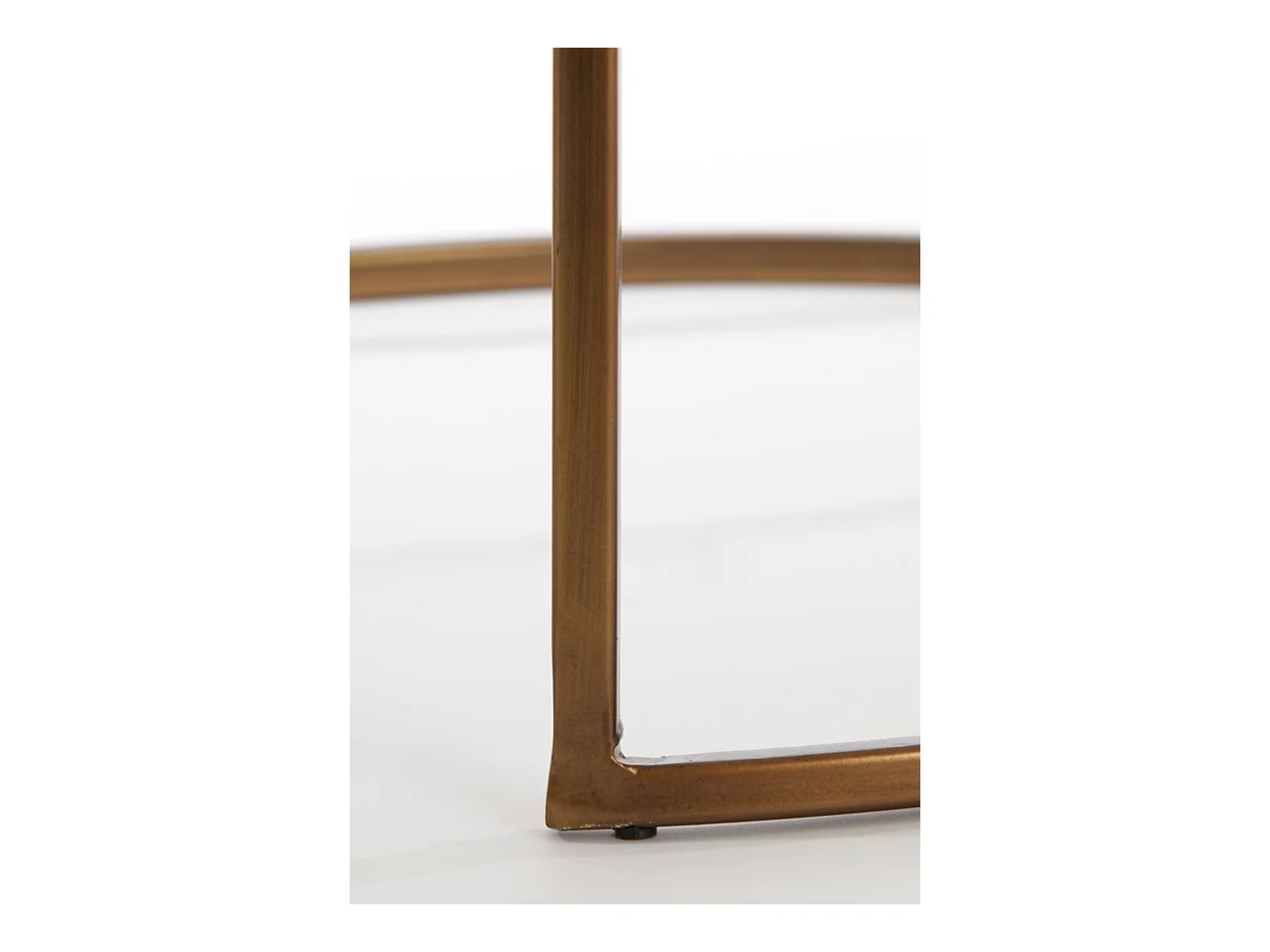 Table d'appoint FERATI - Ø50x52cm - Doré - Lot de 2