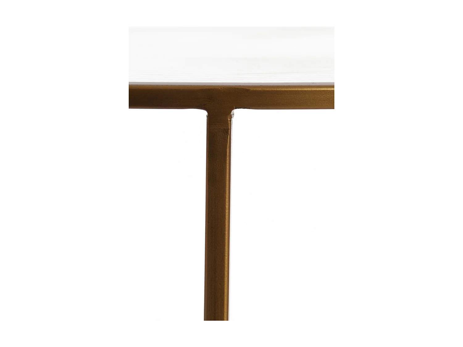 Table d'appoint FERATI - Ø50x52cm - Doré - Lot de 2