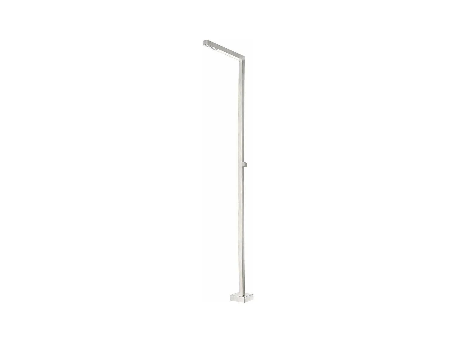 Douche de piscine Alabama en Acier Inox.S316 – Tête 40x40mm /Corps 40x40mm/H. 2,25m – Garantie 10 ans - POOLIMEX