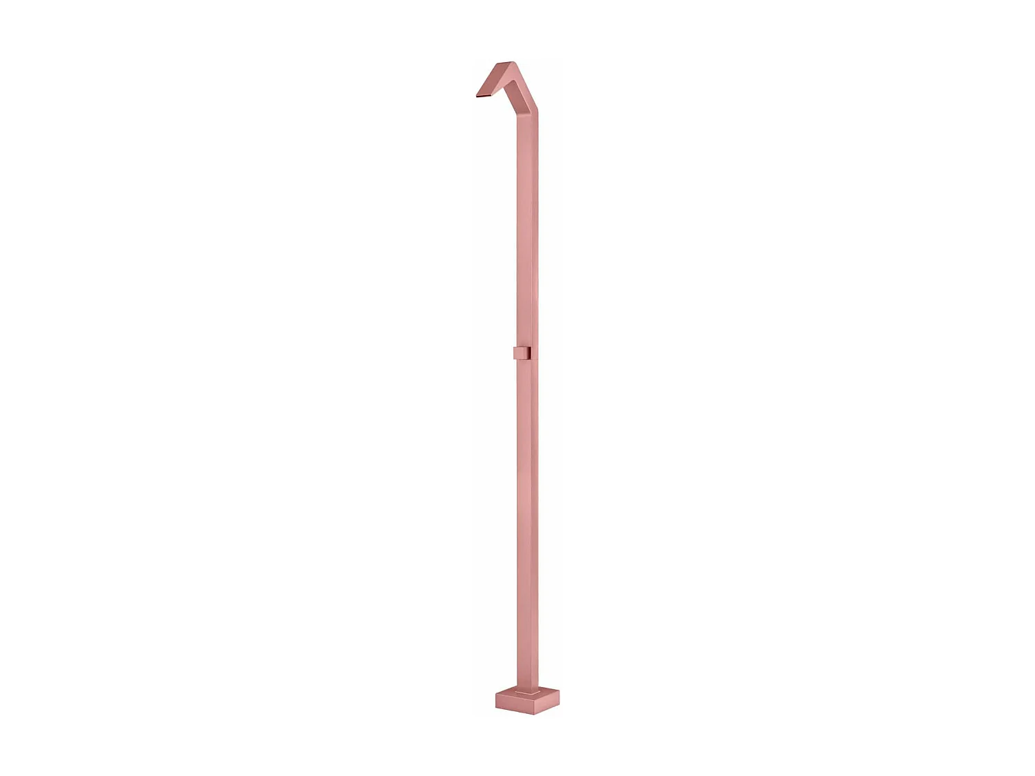 Douche de piscine Niagara en Acier Inox.S316 Rose Corail – Tête 60x45mm /Corps 60x45mm/H. 2,18m – Garantie 10 ans - POOLIMEX