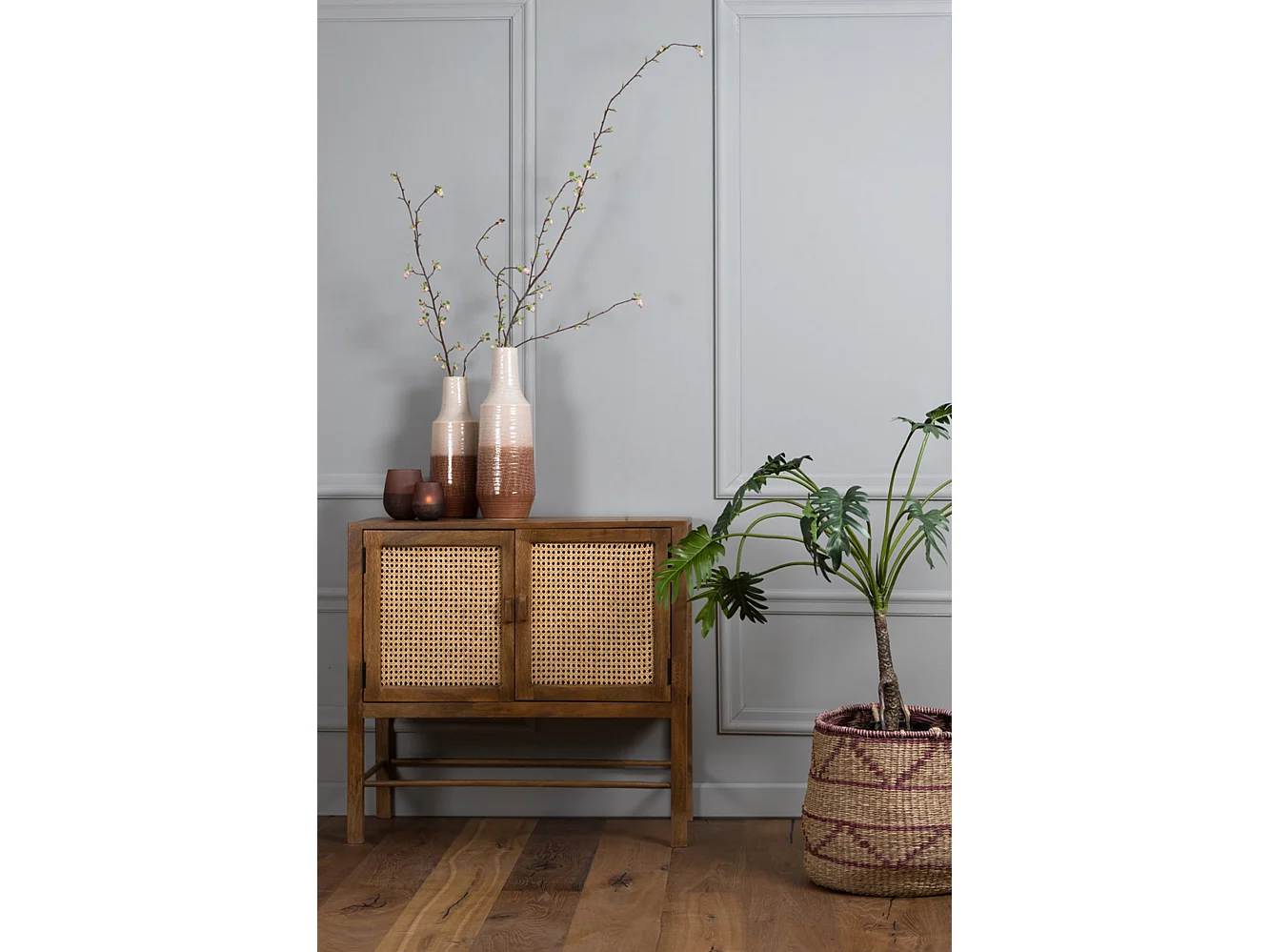 Armoire NIPAS - 88x40x84cm - Marron