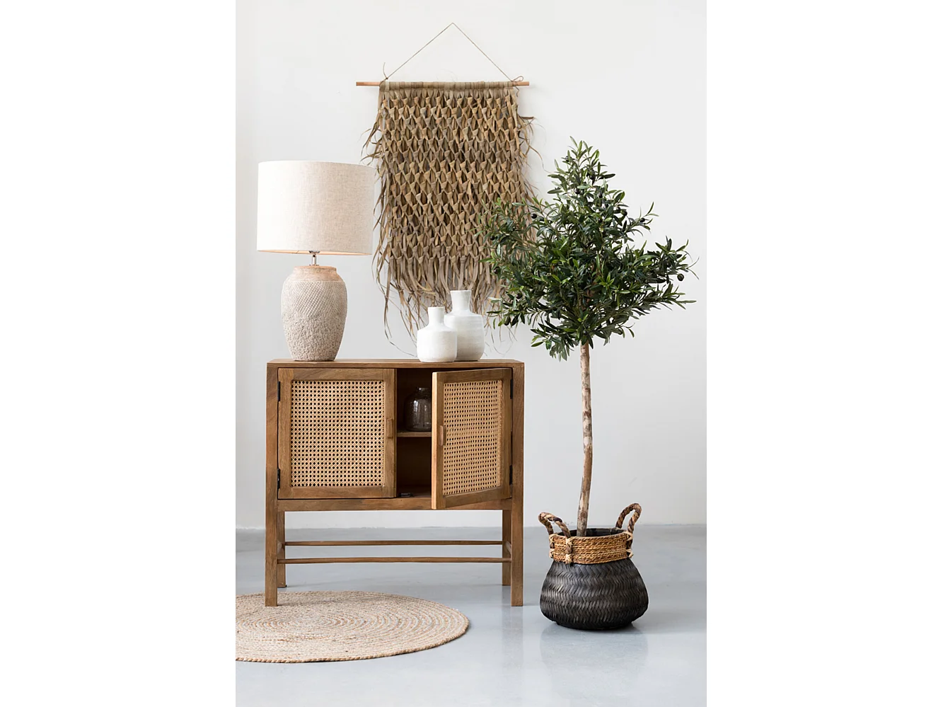 Armoire NIPAS - 88x40x84cm - Marron