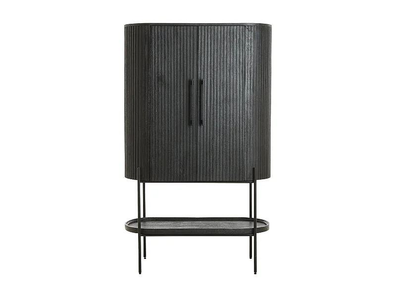Armoire DUMOSI - 100x40x165cm - Noir