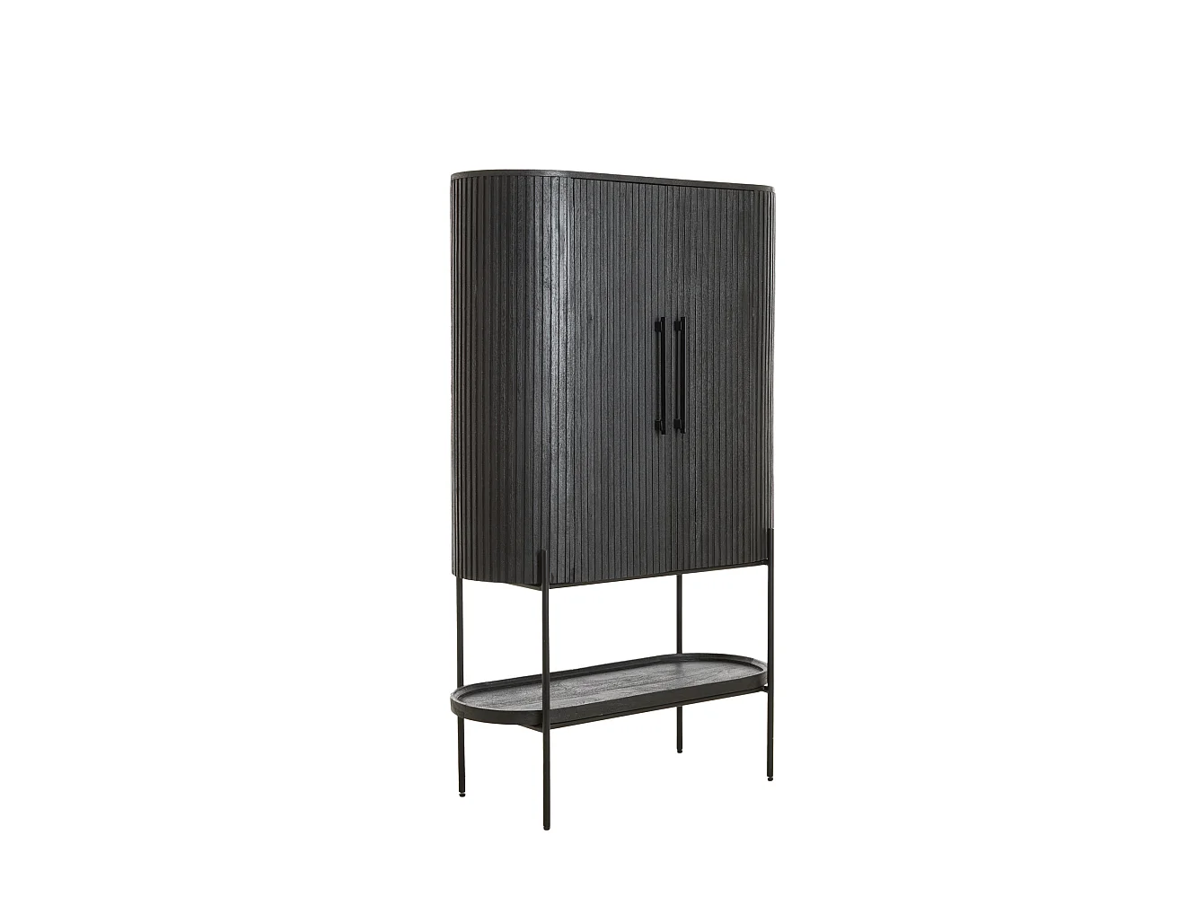 Armoire DUMOSI - 100x40x165cm - Noir