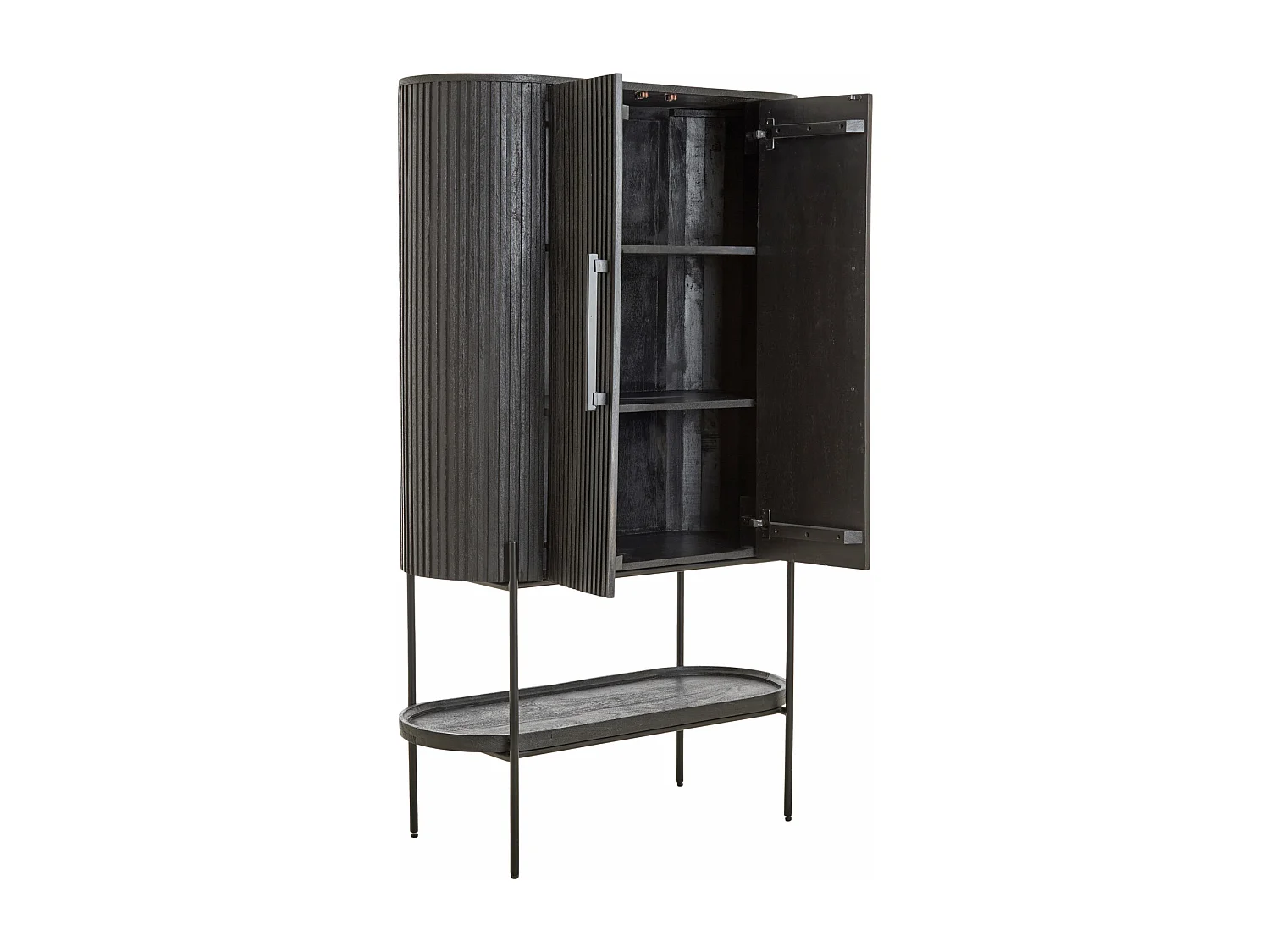 Armoire DUMOSI - 100x40x165cm - Noir