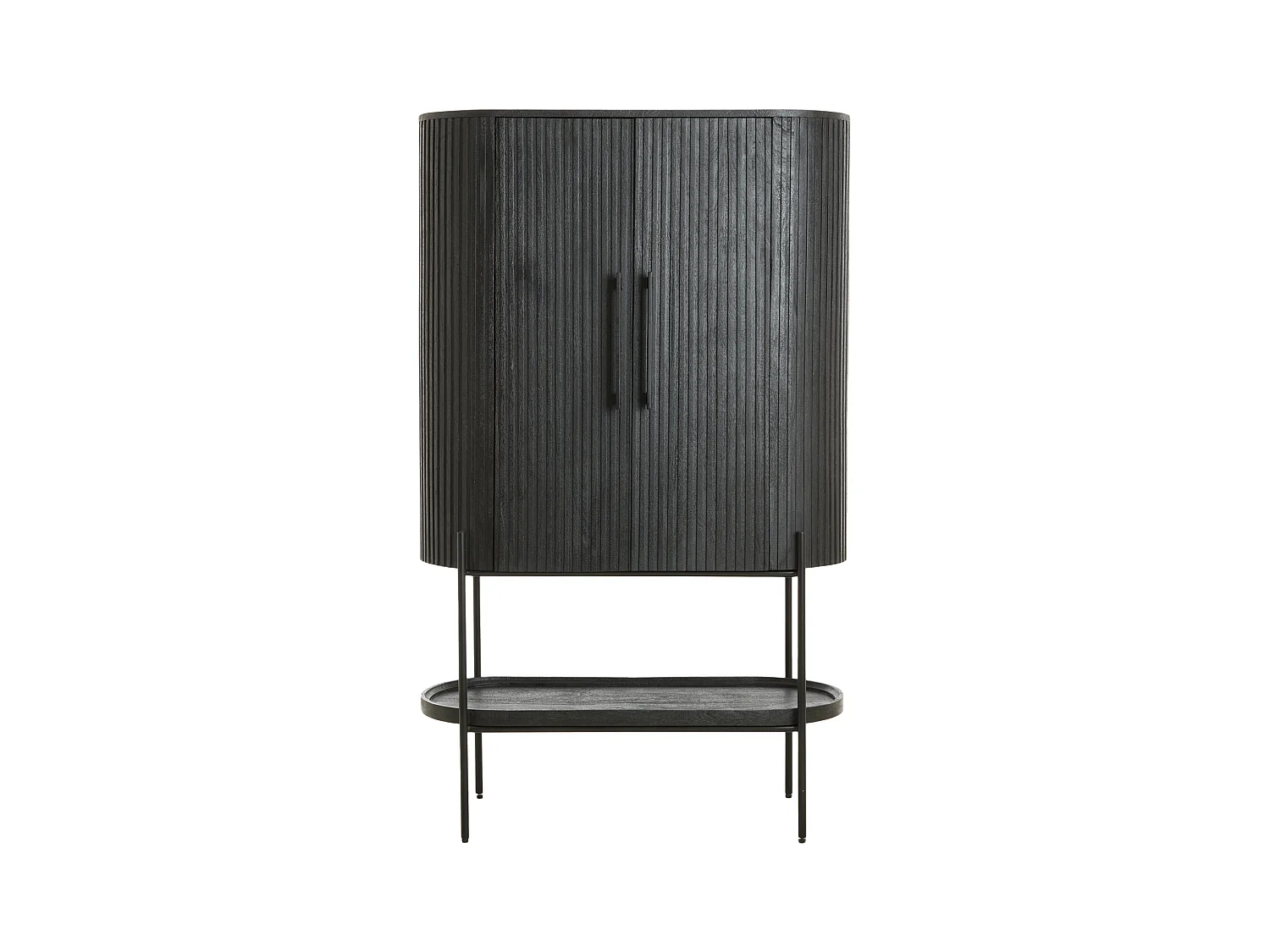 Schrank DUMOSI - 100x40x165cm - Schwarz