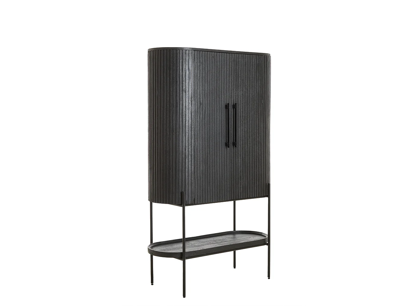 Armoire DUMOSI - 100x40x165cm - Noir