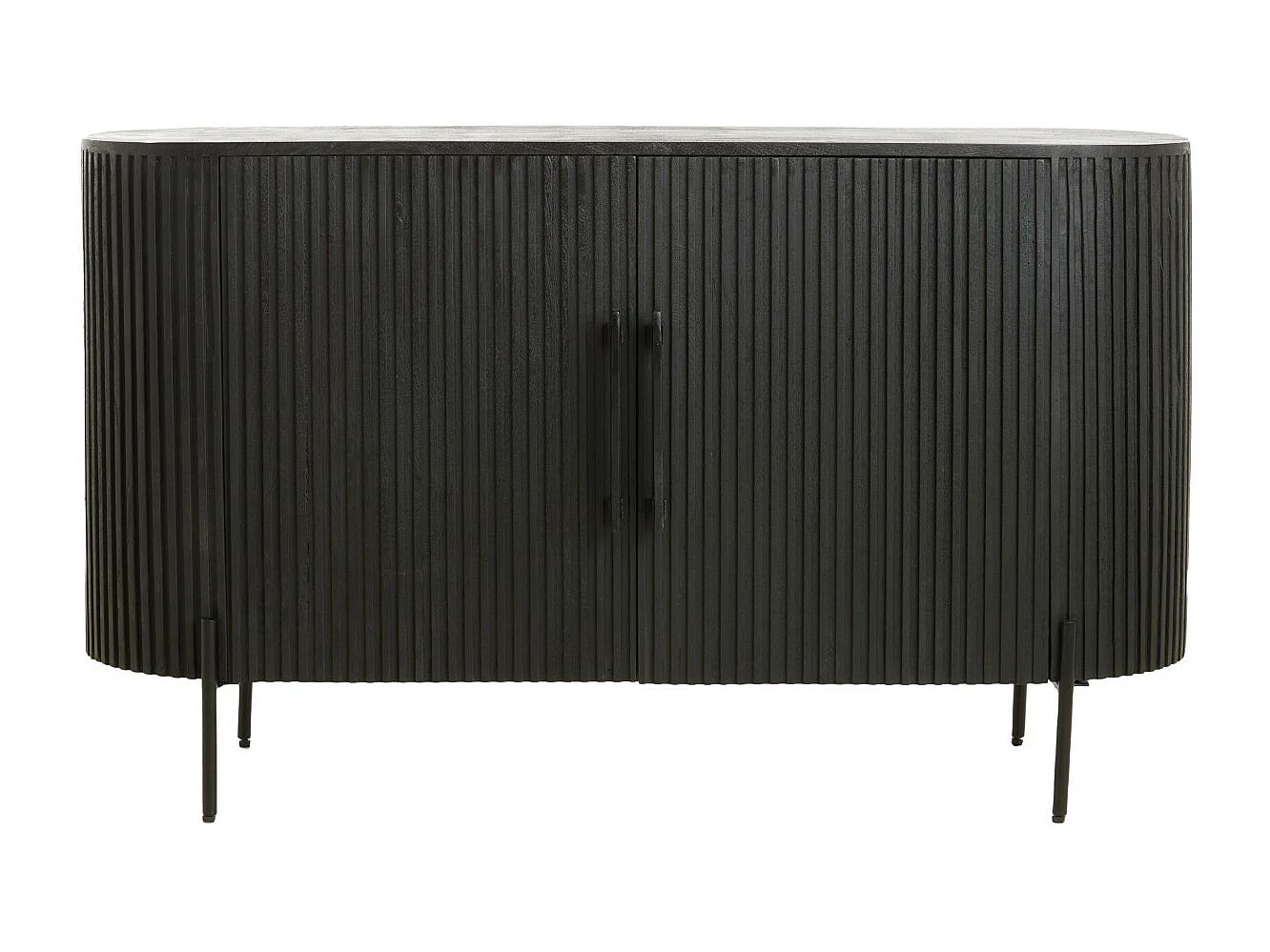 Armoire DUMOSI - 140x40x78cm - Noir