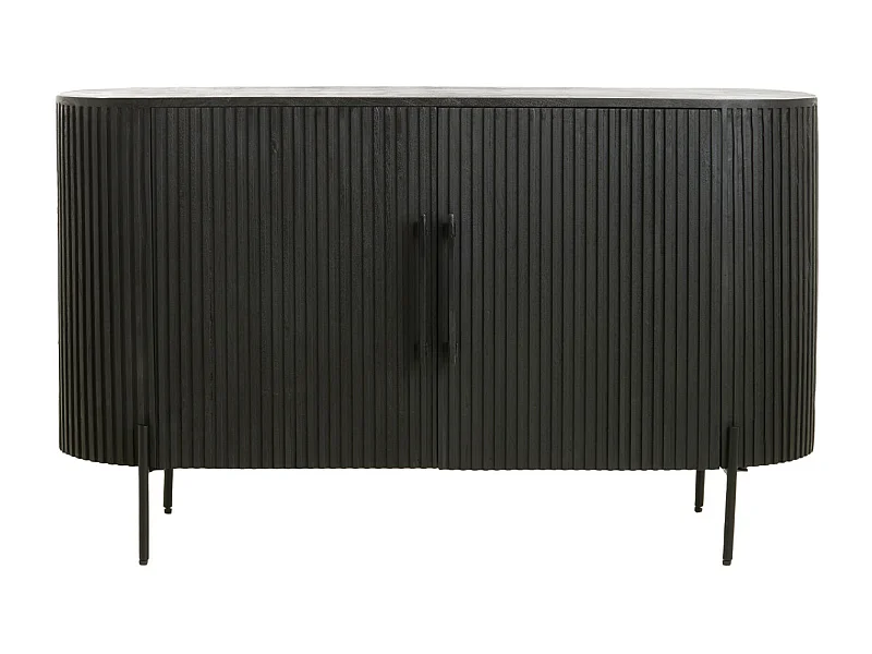 Armoire DUMOSI - 140x40x78cm - Noir